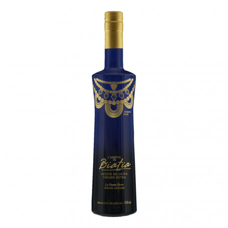 Campos de Biatia - La Dama Íbera - Primer Día - Edición Limitada - Picual - Botella Azul 500 ml