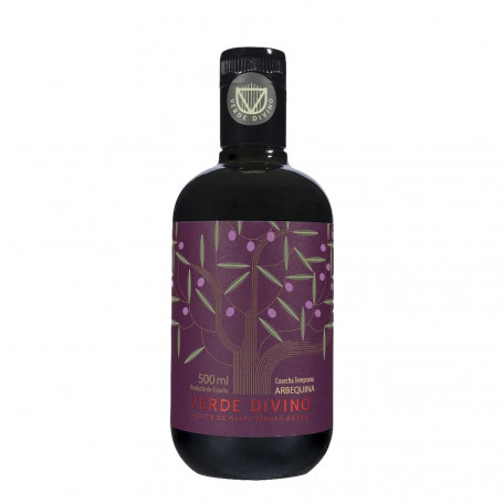 Verde Divino - Cosecha Temprana - Arbequina - Botella 500 ml