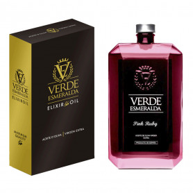 Verde Esmeralda - Pink Ruby - Hojiblanca - Botella 500 ml